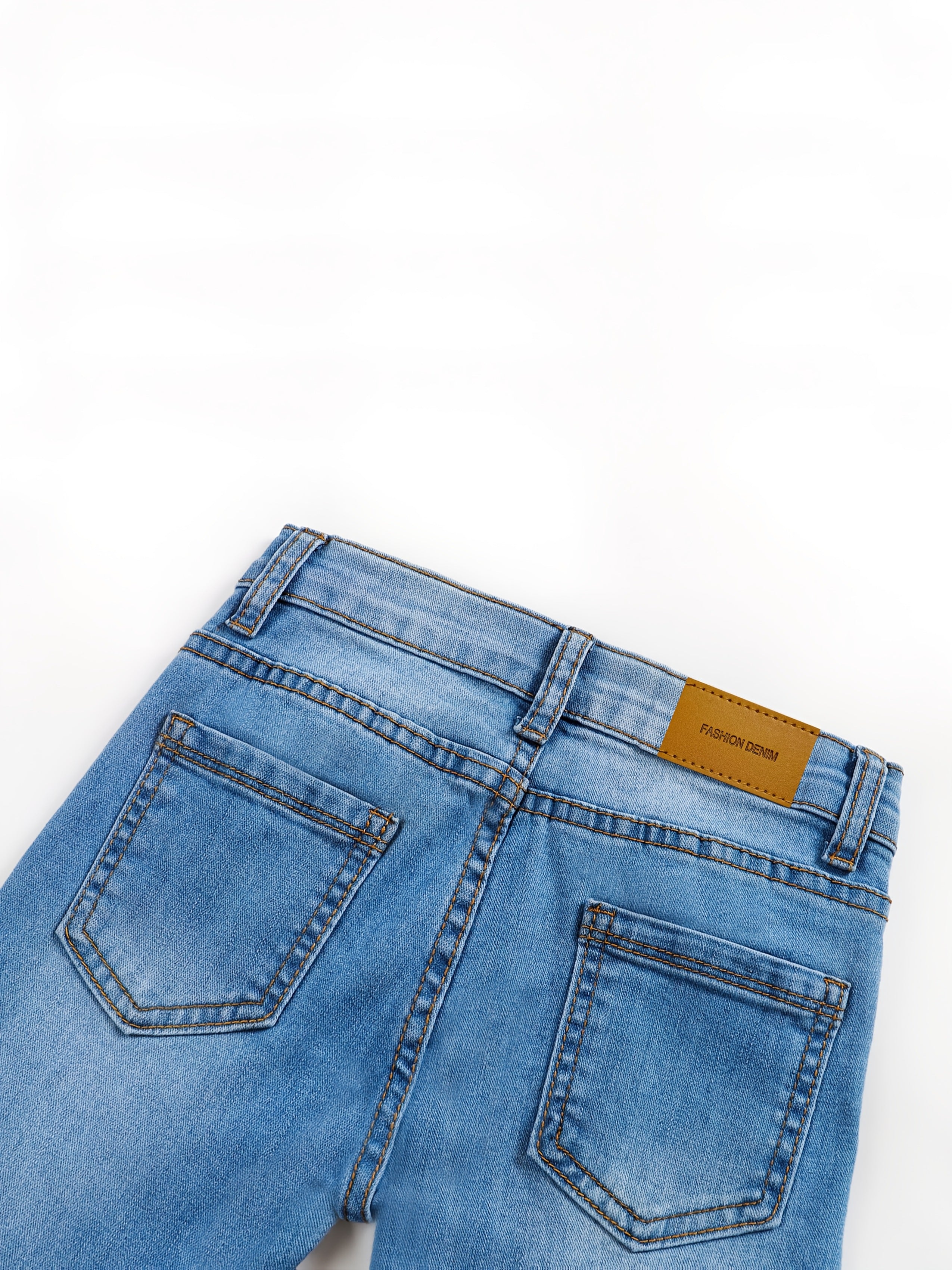 Kinderkleurige Hot Pressed Casual Jeans