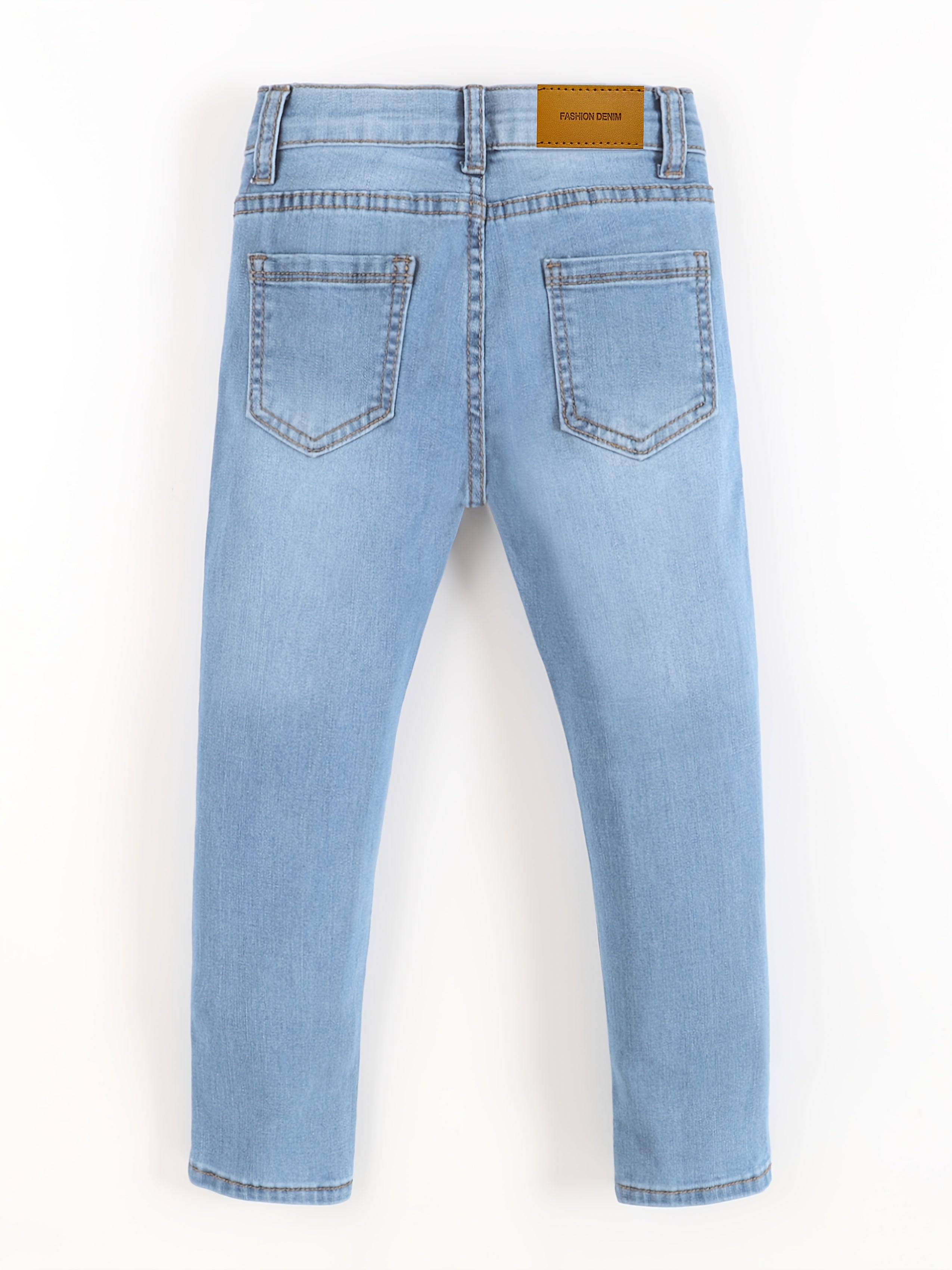 Kinderkleurige Hot Pressed Casual Jeans