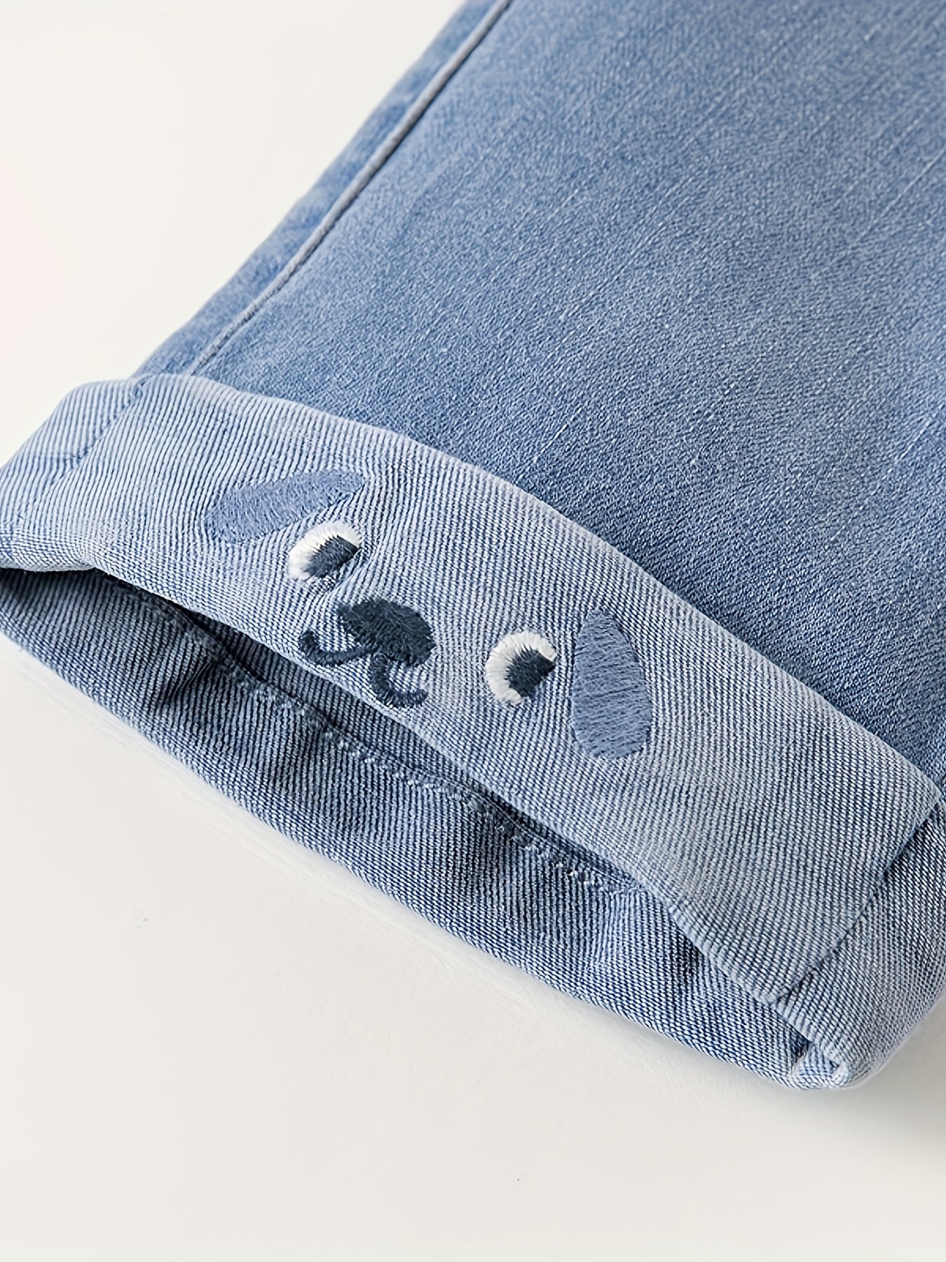 Kinderjeans met Opgerolde Dierenprint