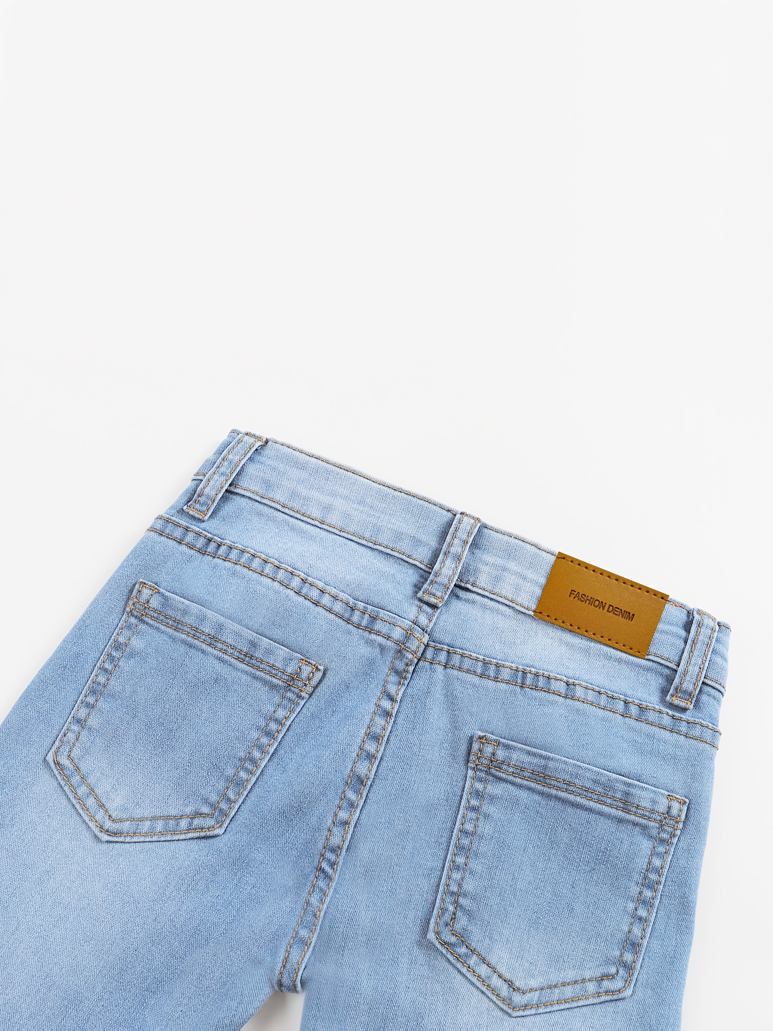 Kinderkleurige Hot Pressed Casual Jeans