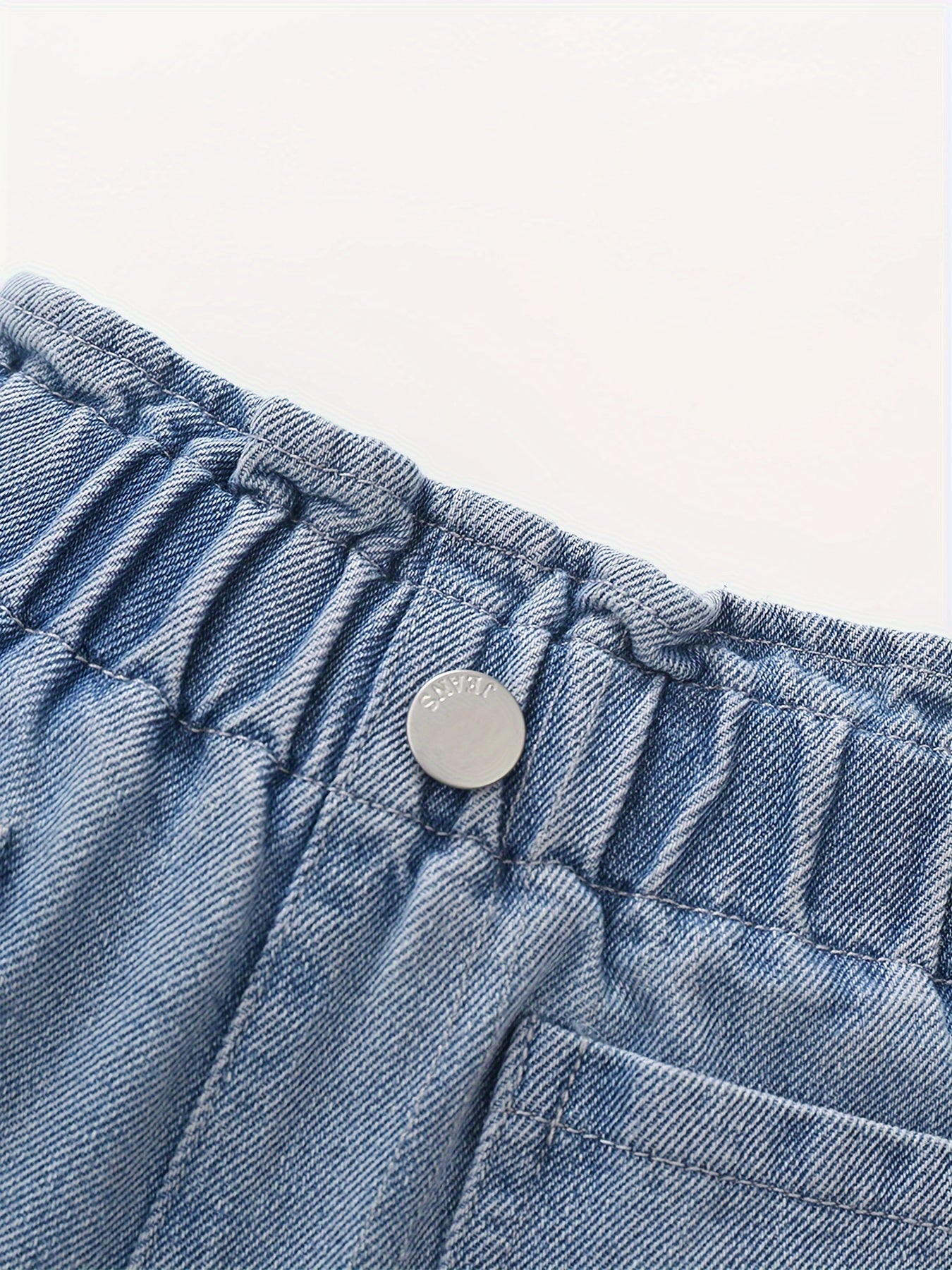 High-Waist Denim Shorts met Zakken