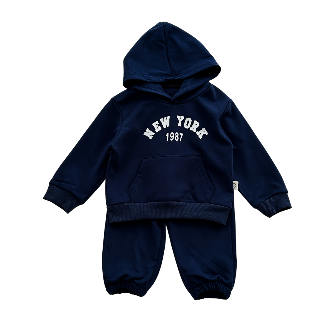 Hoodie en Broek Set 'NEW YORK 1987'