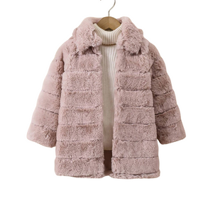 Elegante fluffy jas voor Meisjes