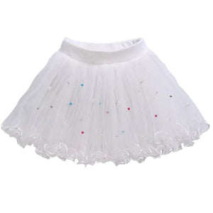 Charmante jupe Tutu avec détails de perles et de paillettes 