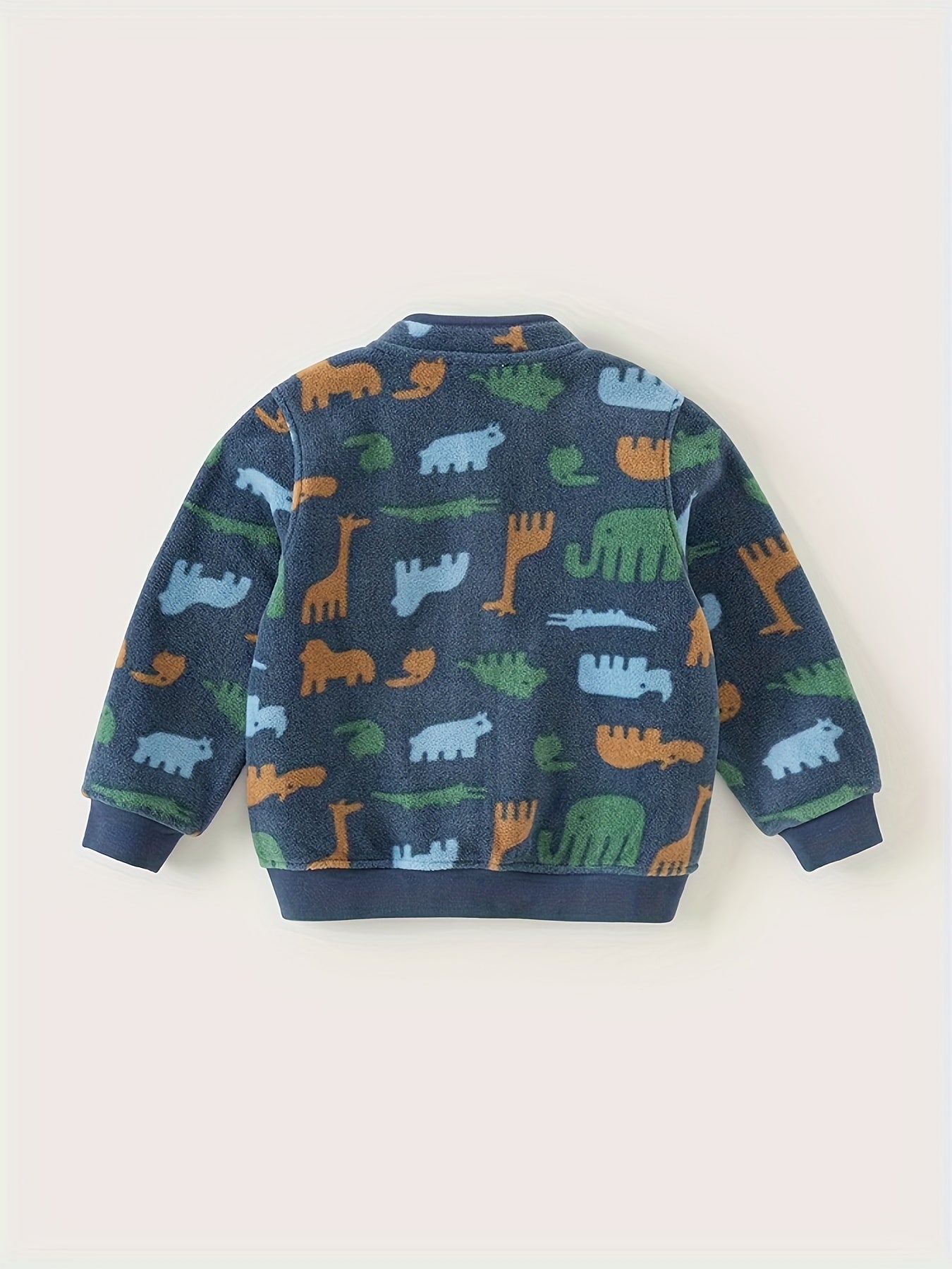 Fleece jas met print