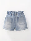 High-Waist Denim Shorts met Zakken