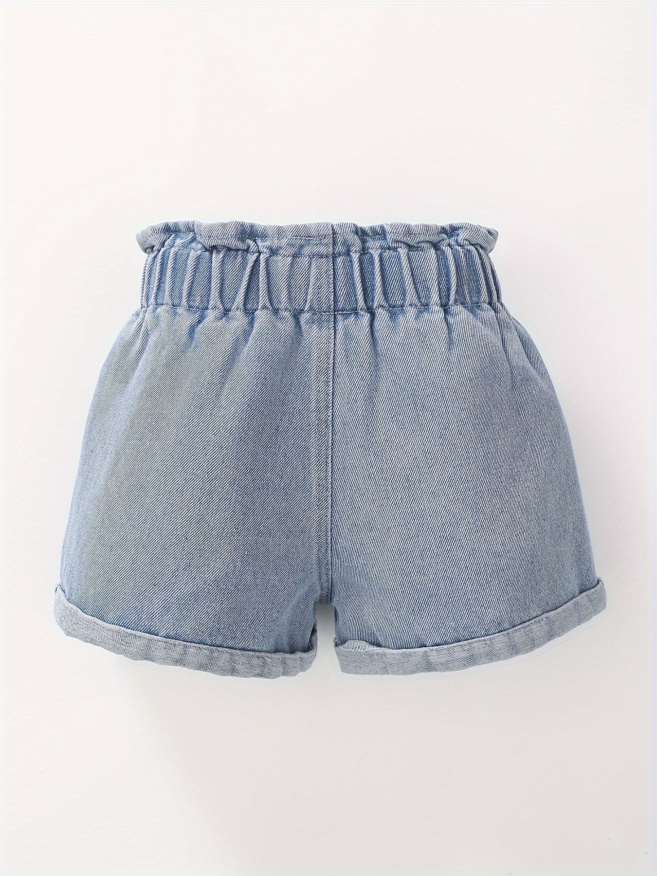 High-Waist Denim Shorts met Zakken